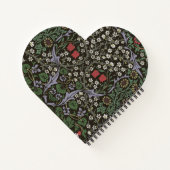 ウィリアムモリスブラックソーンタペストリーフローラ ノートブック (裏面)