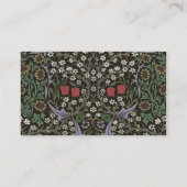 ウィリアムモリスブラックソーンタペストリーフローラ 名刺 (裏面)