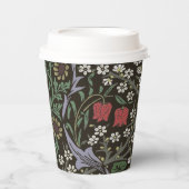 ウィリアムモリスブラックソーンタペストリーフローラ 紙コップ (正面)