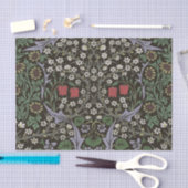 ウィリアムモリスブラックソーンタペストリーフローラ 薄葉紙 (クラフト)