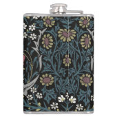 ウィリアムモリスブラックソーンフローラアールヌーボー フラスク (裏面)