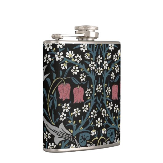 ウィリアムモリスブラックソーンフローラアールヌーボー フラスク (右)