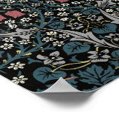 ウィリアムモリスブラックソーンフローラアールヌーボー ポスター (角)