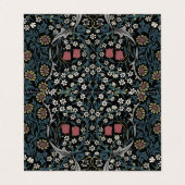 ウィリアムモリスブラックソーンフローラアールヌーボー 名刺 (外部フラット)