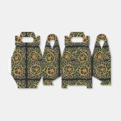 ウィリアムモリスブラックフローラアートプリントデザイン フェイバーボックス (折り畳みなし)