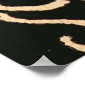 ウィリアムモリスブラックフローラアートプリントデザイン ポスター (角)