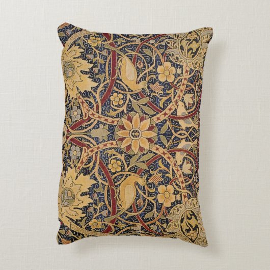 ウィリアムモリスブルズウッドタフェイクペストリー アクセントクッション (裏面(縦))