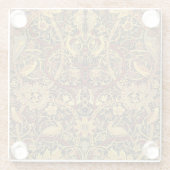 ウィリアムモリスブルズウッドタフェイクペストリー ガラスコースター (裏面)