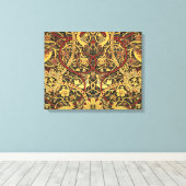 ウィリアムモリスブルズウッドタフェイクペストリー キャンバスプリント (インサイチュ (ウッドフロア))