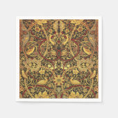 ウィリアムモリスブルズウッドタフェイクペストリー スタンダードカクテルナプキン (正面)