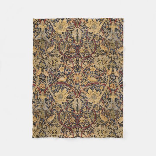 ウィリアムモリスブルズウッドタフェイクペストリー フリースブランケット (正面)