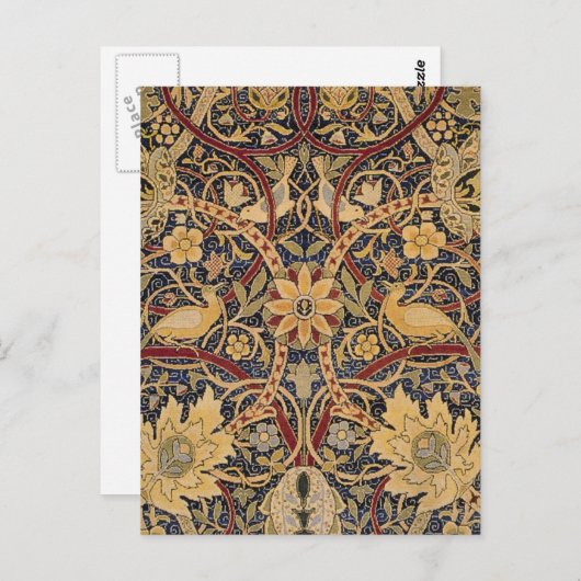 ウィリアムモリスブルズウッドタフェイクペストリー ポストカード (正面/裏面)