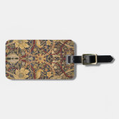 ウィリアムモリスブルズウッドタフェイクペストリー ラゲッジタグ (正面横)