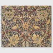ウィリアムモリスブルズウッドタフェイクペストリー ラッピングペーパー (フラット)