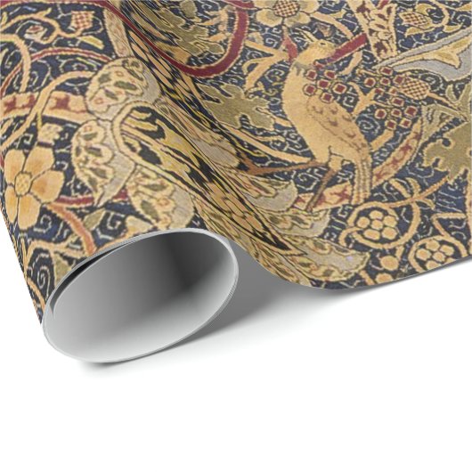 ウィリアムモリスブルズウッドタフェイクペストリー ラッピングペーパー (ロールコーナー)