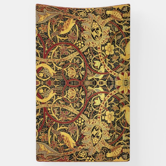 ウィリアムモリスブルズウッドタフェイクペストリー 横断幕 (縦)