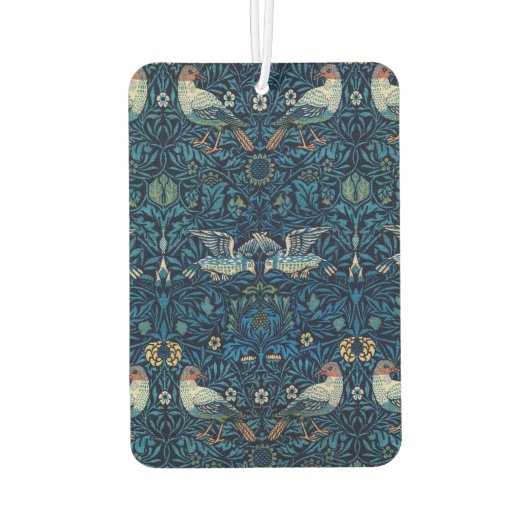 ウィリアムモリスブルーバードタペストリークラシック カーエアーフレッシュナー (裏面)