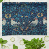 ウィリアムモリスブルーバードタペストリークラシック キッチンタオル (折り畳み)