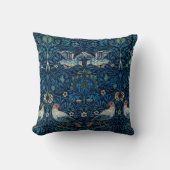 ウィリアムモリスブルーバードタペストリークラシック クッション (正面)