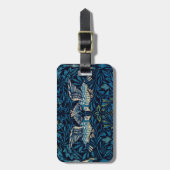 ウィリアムモリスブルーバードタペストリークラシック ラゲッジタグ (正面縦)