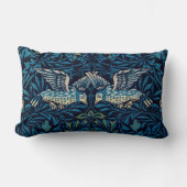 ウィリアムモリスブルーバードタペストリークラシック ランバークッション (正面)