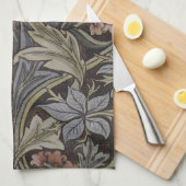 ウィリアムモリスブルーベルタペストリーデザイン キッチンタオル (四つ折り)