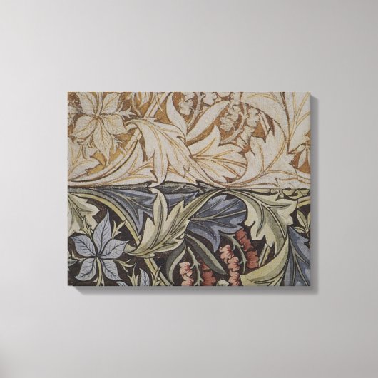 ウィリアムモリスブルーベルタペストリーデザイン キャンバスプリント (正面)