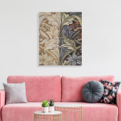 ウィリアムモリスブルーベルタペストリーデザイン キャンバスプリント (インサイチュ (リビング))