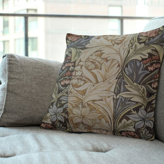 ウィリアムモリスブルーベルタペストリーデザイン クッション