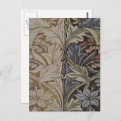 ウィリアムモリスブルーベルタペストリーデザイン ポストカード (正面/裏面)