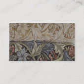 ウィリアムモリスブルーベルタペストリーデザイン 名刺 (裏面)