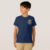 ウィリアムモリスブルーベルタペストリーデザイン Tシャツ (正面フル)