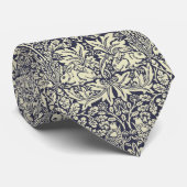 ウィリアムモリスブレールラビットヴィンテージブルーパターン ネクタイ (ロール)