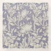 ウィリアムモリスホルンポピークラシックフローラ ガラスコースター (正面)