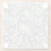 ウィリアムモリスホルンポピークラシックフローラ ガラスコースター (裏面)