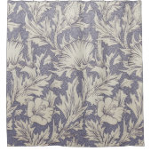 ウィリアムモリスホルンポピークラシックフローラ シャワーカーテン (正面)