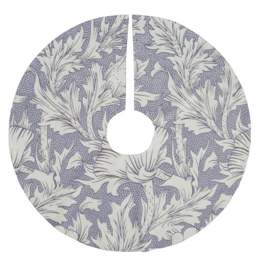 ウィリアムモリスホルンポピークラシックフローラ ブラッシュドポリエステルツリースカート (正面)