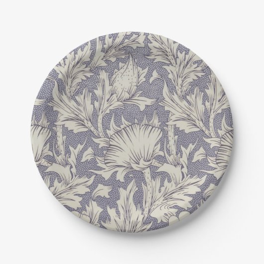 ウィリアムモリスホルンポピークラシックフローラ ペーパープレート (正面)
