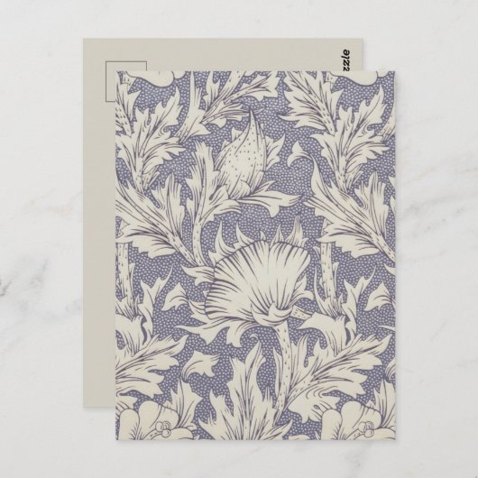 ウィリアムモリスホルンポピークラシックフローラ ポストカード (正面/裏面)