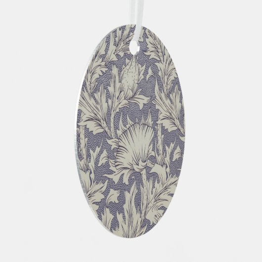 ウィリアムモリスホルンポピークラシックフローラ メタルオーナメント (正面右)