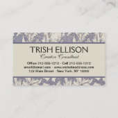 ウィリアムモリスホルンポピークラシックフローラ 名刺 (裏面)