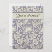 ウィリアムモリスホルンポピークラシックフローラ 招待状 (正面)