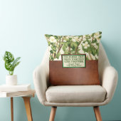 ウィリアムモリスホワイトグリーンフローラ宗教引用文 クッション (椅子)