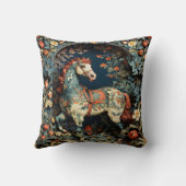 ウィリアムモリスホワイトホース装飾用クッション クッション (裏面)