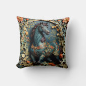 ウィリアムモリスホース装飾用クッション クッション (正面)