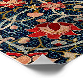 ウィリアムモリスホーランドパークカーペットパターンデザイン ポスター (角)