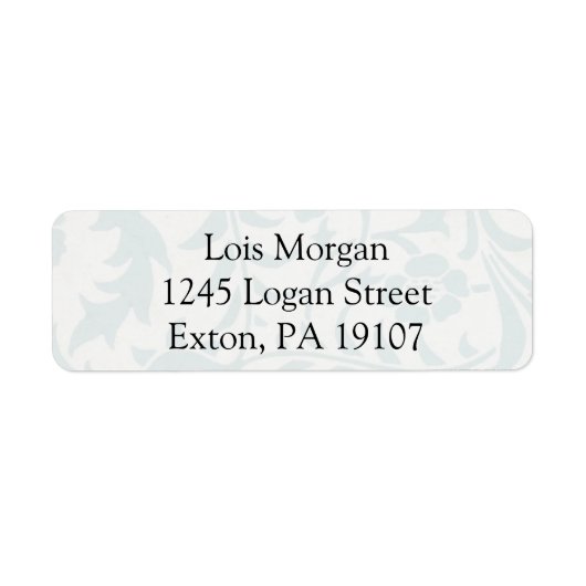 ウィリアムモリスボラージシーリング紙インブルー ラベル (正面)