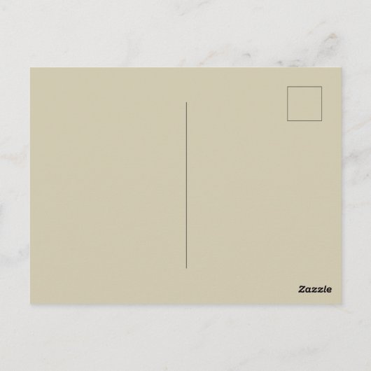 ウィリアムモリスポピークラシックフローラグリーン ポストカード (裏面)