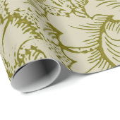 ウィリアムモリスポピークラシックフローラグリーン ラッピングペーパー (ロールコーナー)