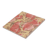 ウィリアムモリスポピーフローラアールヌーボーパターン タイル (側面)